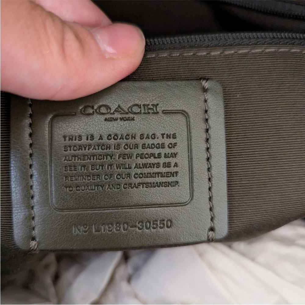 Coach Charlie Olive Green Backpack - Picture 9 of 9